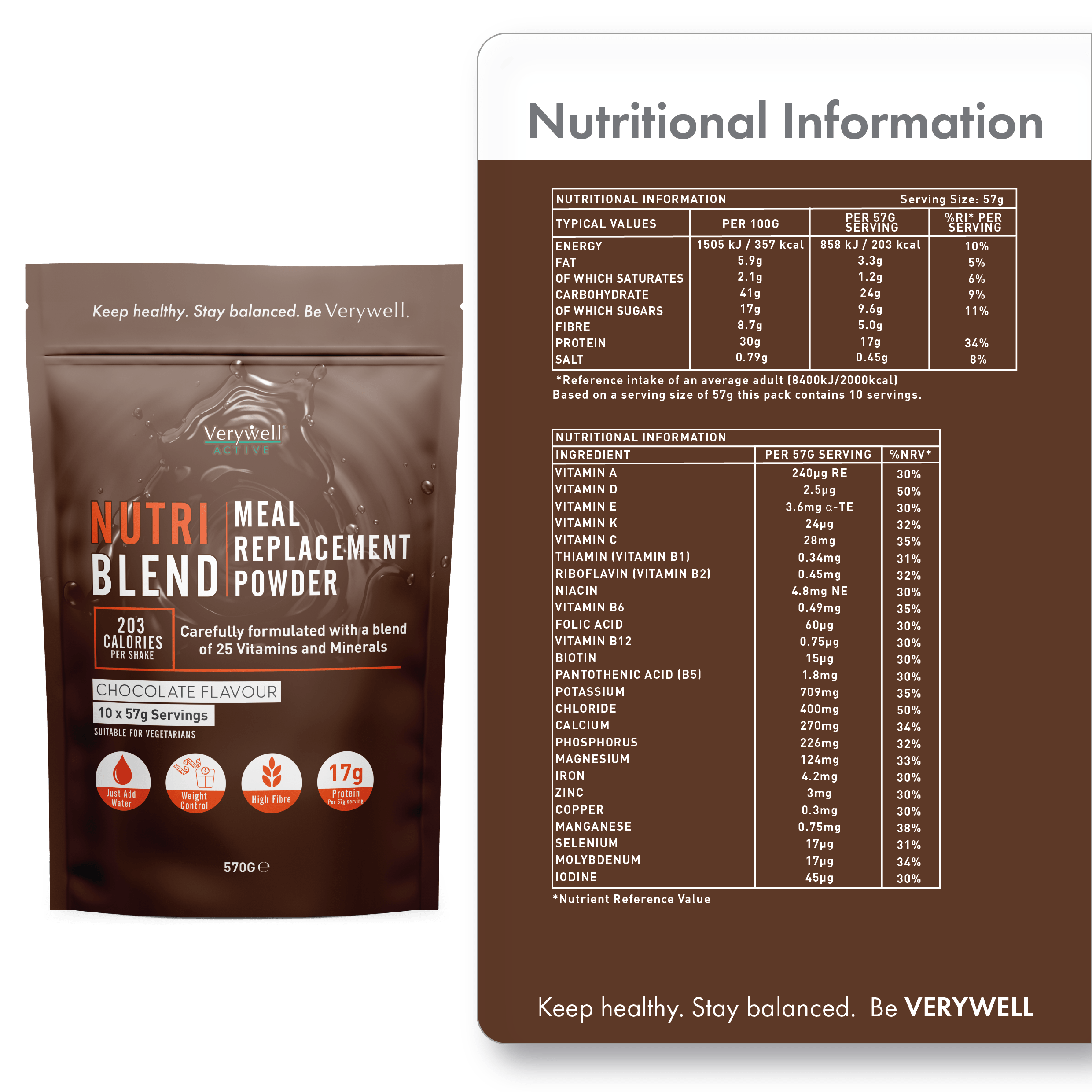 Nutri Blend Meal Replacement Chocolate - Image 2