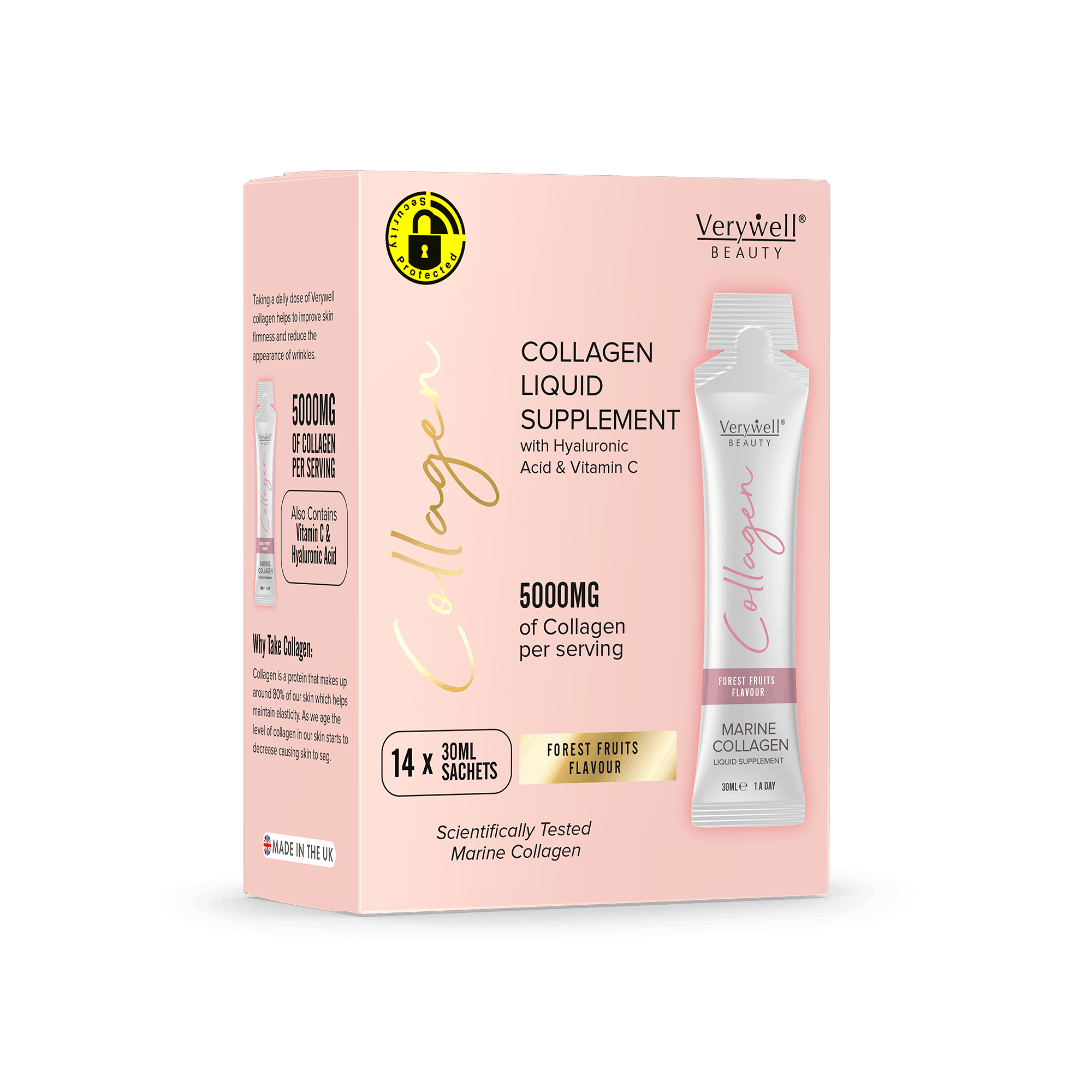 Collagen Liquid Supplement with<span class="line-break1"> </span>Vitamin C &<span class="line-break2"> </span>Hyaluronic Acid
