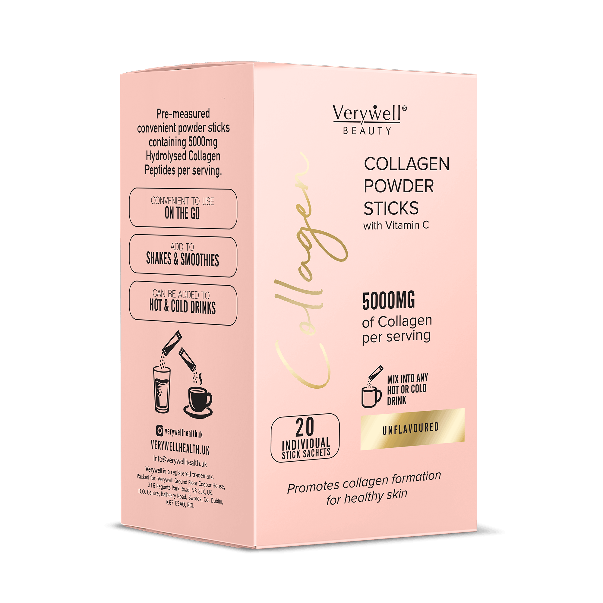 Collagen Powder Sticks with Vitamin C
